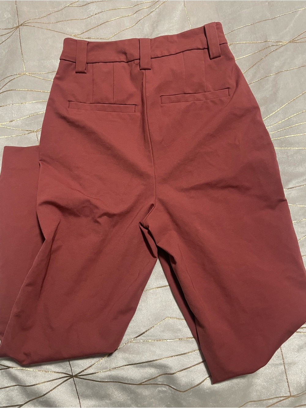 Women's Tailored Slim Ankle Pants - Rust Coloured by Reitmans Size 4 - Picture 4 of 6